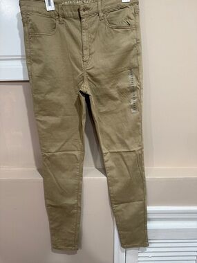 American Eagle Outfitters Skinny Jeans - Olive/Tan